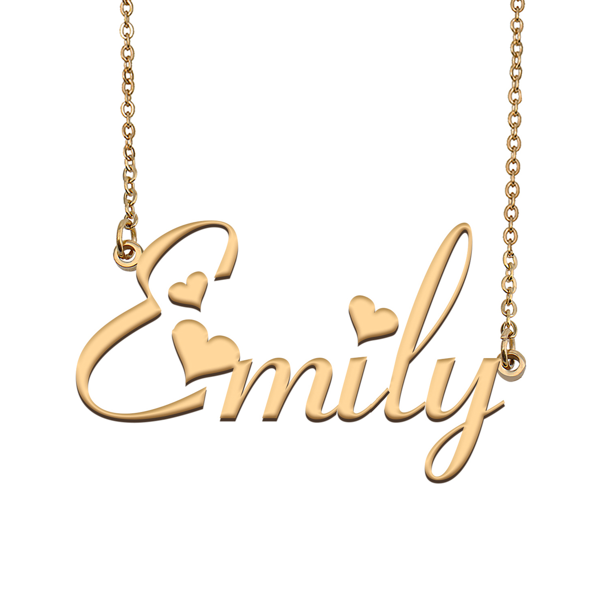 Emily Name Necklace Pendant Personalized for Women Girls Birthday Gift Custom Nameplate Kids Best Friends Jewelry 18k Gold Plated Stainless Steel-image-530863566