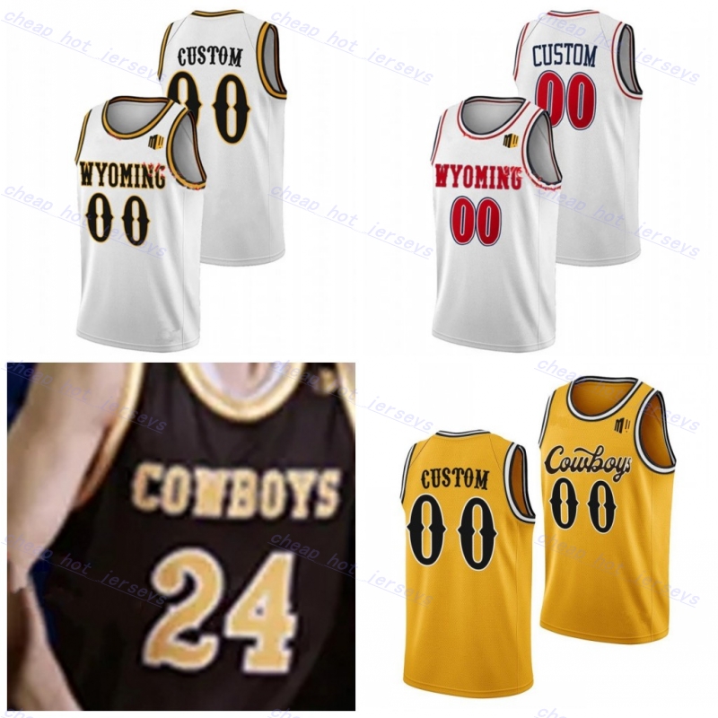 Jake Kyman Nate Barnhart 20 Ethan Anderson 21 Noah Reynolds 22 Kenny Foster Wyoming Basketball-Trikots, individuell gestaltete Herren- und Jugend-Ba