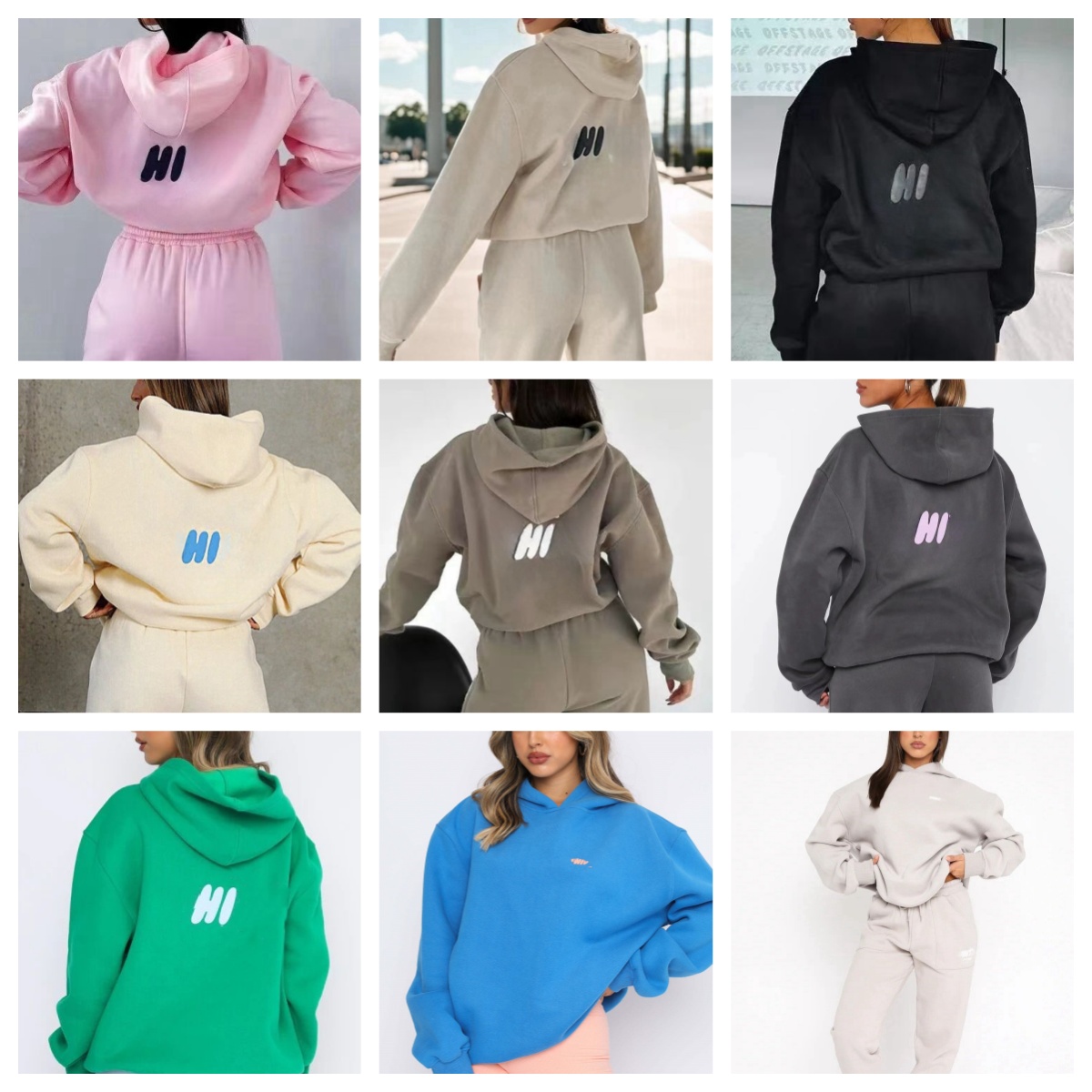 Designed Tracksuit Sport Pants Hoodies 2-Pieces Sets Long Sleeve Hoodies Pants Suit Set Fashion Clothing-image-944633247