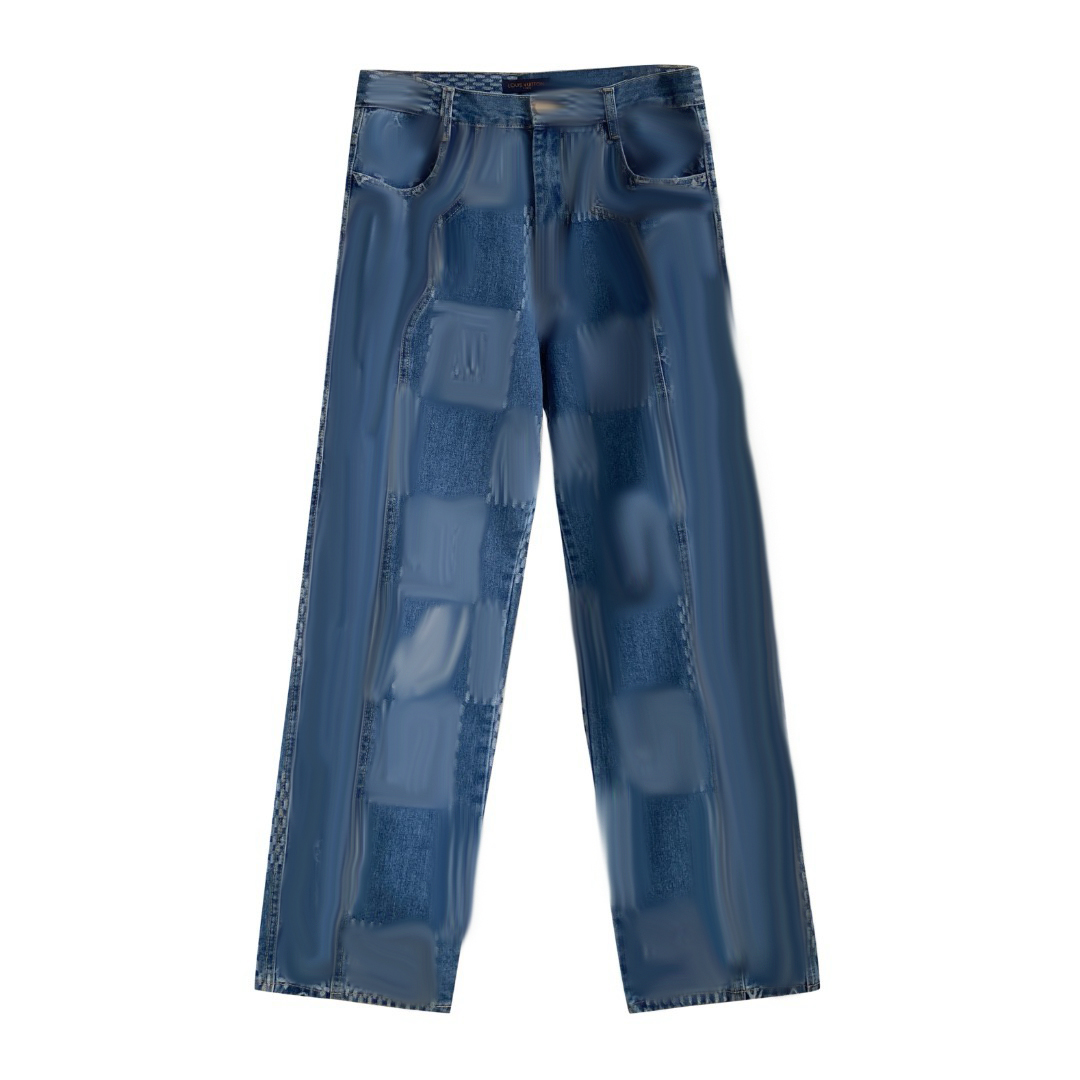 Mens designer jeans classic nigo purple jeansTassel damaged denim Hole pants Slim fit designer jeans-image-944833606