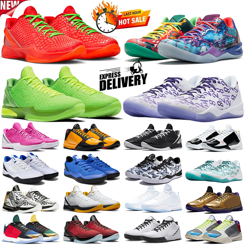 Reverse Grinch 6 Basketball Shoes For men Mambacita Think Pink Mens Outdoor Sneakers 8 What The Venice Beach 5 Protro Bruce Lee Del Sol Sports Trainers 