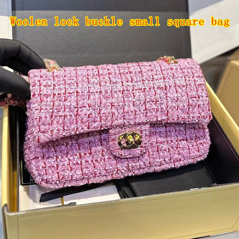 2024 CC Nouveau sac de créateur Sac à bandoulière de luxe Sac à bandoulière pour femme Sac à rabat classique Chaîne légère 25CM 30 styles Boucle