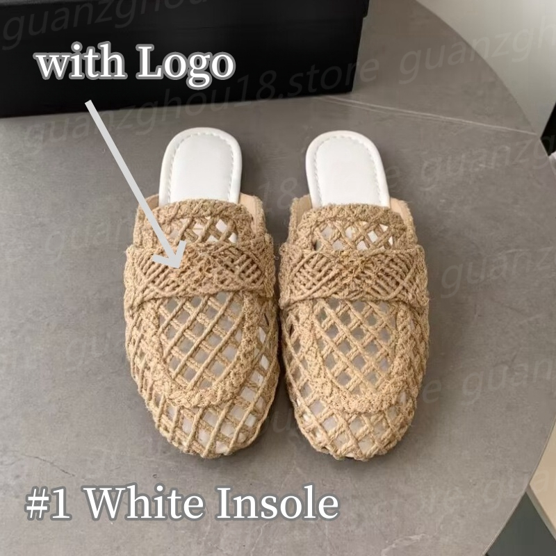 High Quality Designer Woven Slippers Women's Summer Beach Sandles for Holiday Fashion Hollowed Hemp Pope Woven Shoes 25944-image-945006787