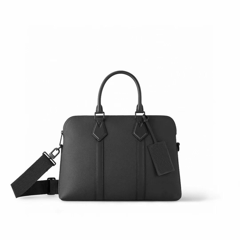 Luxury briefcase Men business Bag computer bag designer genuine leather laptop bags Letter Zipper messenger With Nameplates Totes Multifunctional Ha