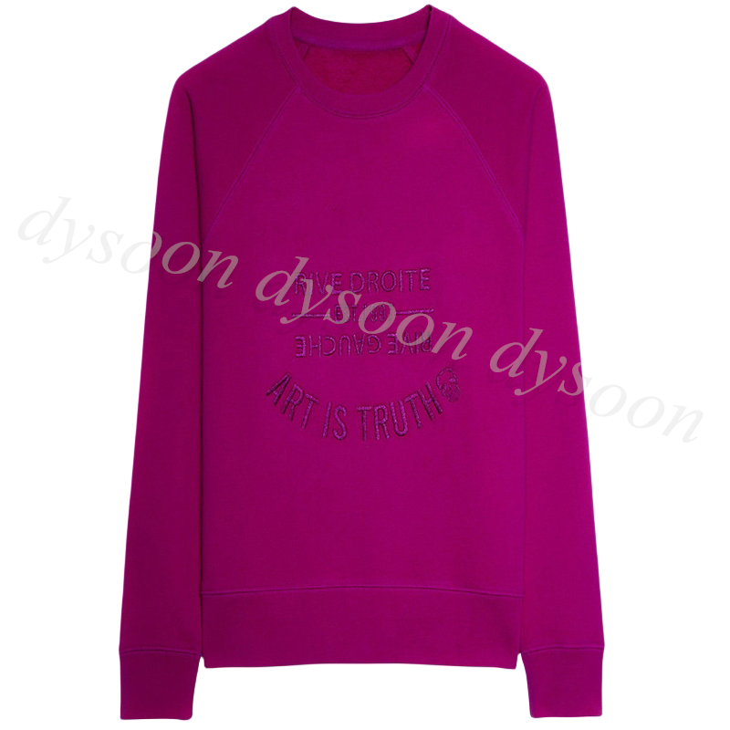 Women Sweatshirts Embroidered Letter Style Jersey Multi Colors Size XS-L 17442-image-945007380