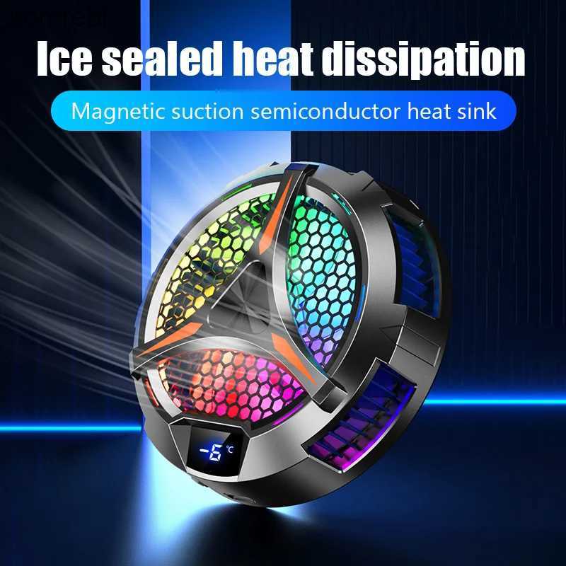 Other Cell Phone Accessories X42 Fan Phone Magnetic Cooler Cooling Fan for Dedicated Tablets Radiator LED Display Cooler System Cool Heat Sink Fo-image-945037205