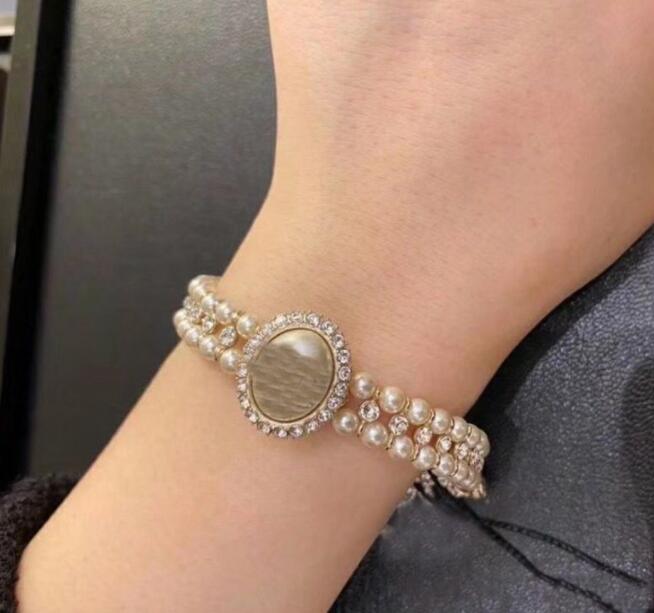 Fashion Accessories Fashion Necklace Bracelet Earrings for New Fashion Clothing Full Diamond Earrings Wristbands Classic Gold Silver with Gift Bo-image-945157071