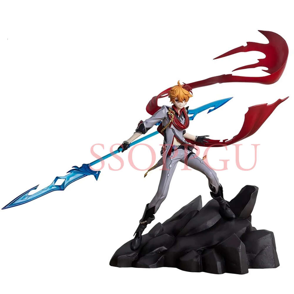 Anime Manga Mihoyo Genshin Impact Morax Zhongli Tartaglia PVC Action Figure Toy Ax Fatui Game Collection Anime Model Doll-image-945240052