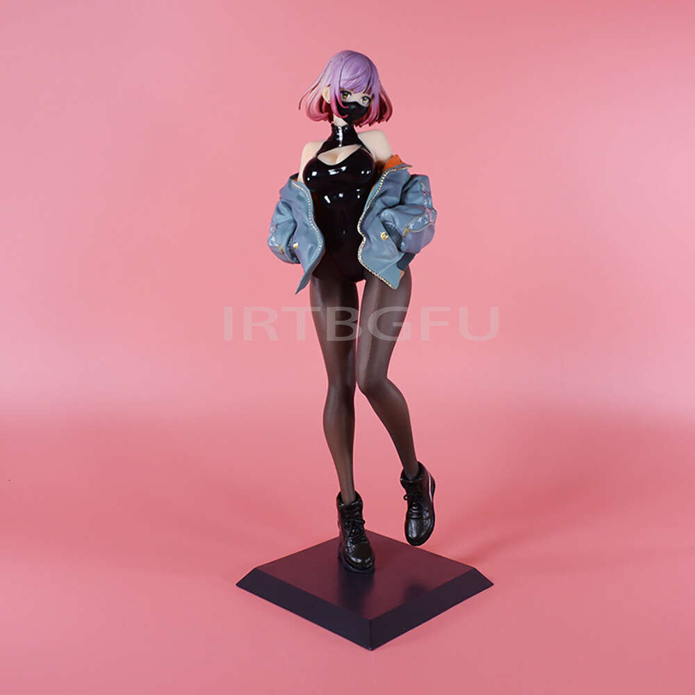 Anime Manga 25cm Mask Girl Original Art Luna 1/7 Pink Astrum Design Japanese Anime PVC Action Figure Toy Game Collectible Model Doll-image-945240156