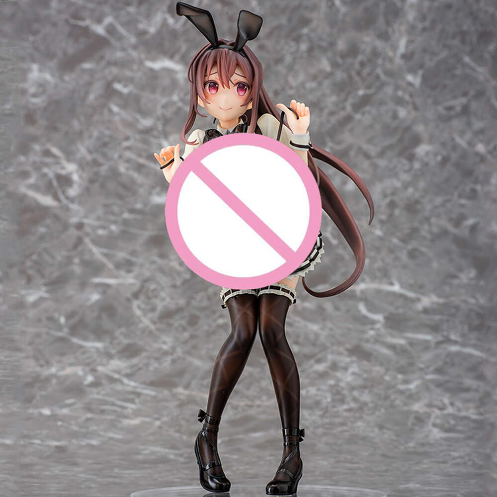 Anime Manga 24cm Nana Bunny Native Progress Rocket 1/6 Busujima Takamaki Japanese Anime PVC Action Figure Toy Game Collectible Model Doll-image-945241256