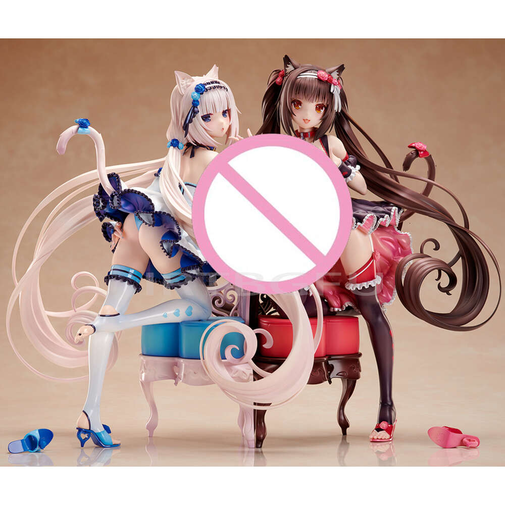 Anime Manga 23cm Vanilla Chocola NEKOPARA Vol.1 Soleil Opened1/6 Japanese Anime PVC Action Figure Toy Game Collectible Model Doll-image-945240821