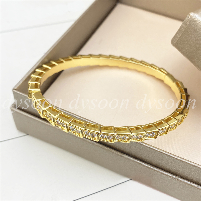 Women Classic Bangles With/Full Diamond Fashion Bracelets With Box 26107-image-945439219