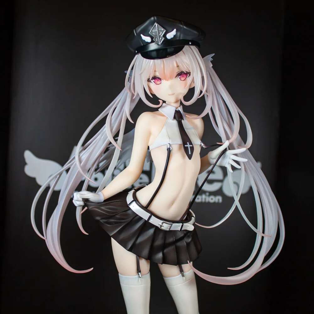 Anime Manga Pink Charm Rurudo Original Illustration Tenshi Keisatsu Eru-chan Elle PVC Action Anime Figure Model Toys Doll Gift-image-945426456