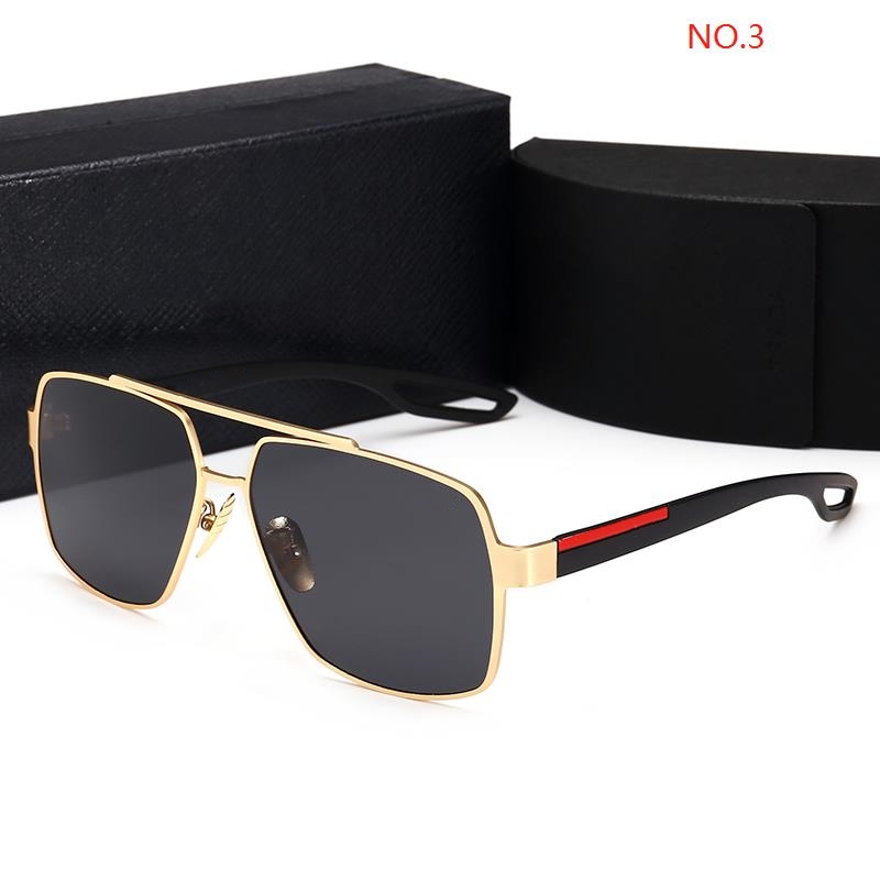 Fashion Retro Polarized Luxury Sunglasses Rimless Gold Plated Square Frame Eyewear for Man Woman