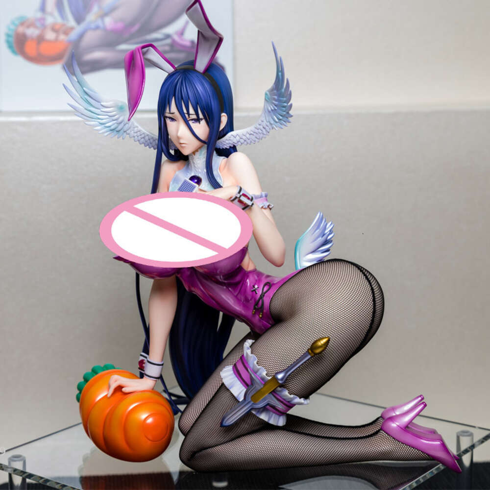 Anime Manga 1/4 Native Binding Zettai Junpaku Mahou Shoujo Suzuhara Misa Bunny Ver PVC Action Figure Toy Adult Collection Model Doll Gifts-image-945427723