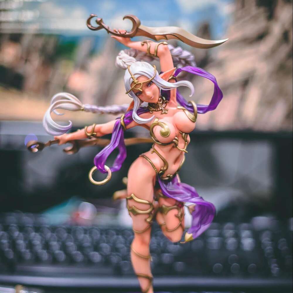 Anime Manga 26cm NSFW VERTEX Dark Elf Mura Natigal 1/6 PVC Action Figure Hentai Adults Collection Model Toy 18+ Doll-image-945425672
