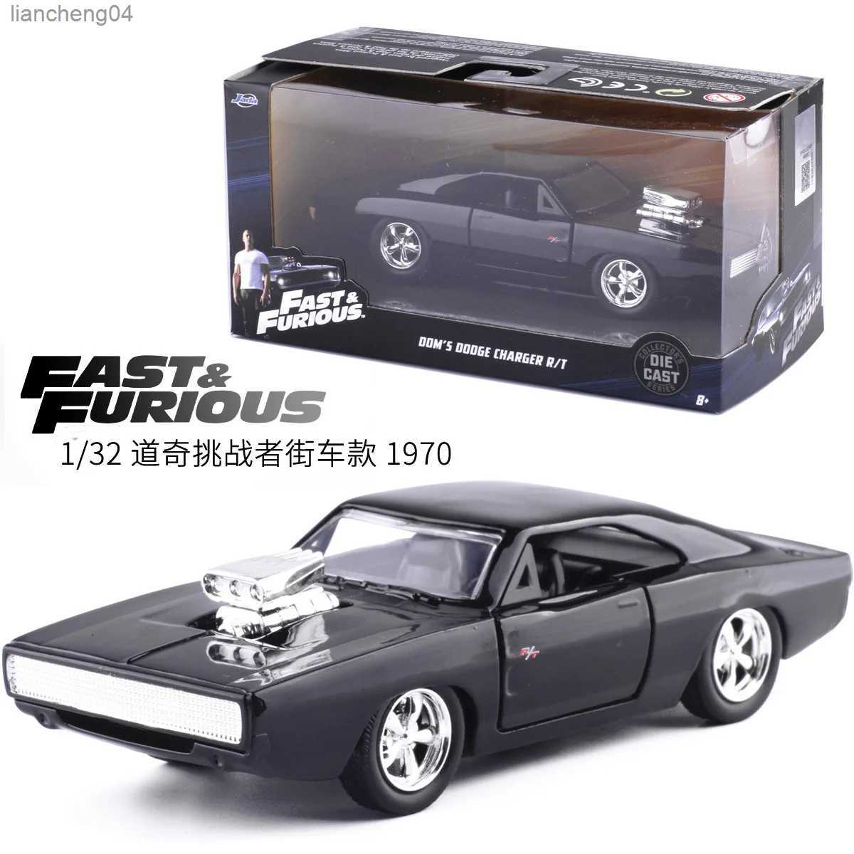 Diecast Model Cars 1 32 Jada Fast And Furious Classical Model Alloy Car DODGE Charger R T Metal Diecasts Vehicle Collection Toy For Children Gift-image-945398789