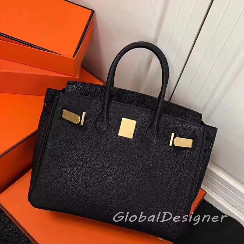 Top quality tote bag Calfskin designer bag handbag Togo leather Handmade Luxury mens Cross Body Shoulder bags Clutch purse classic pochette women beach purse box 