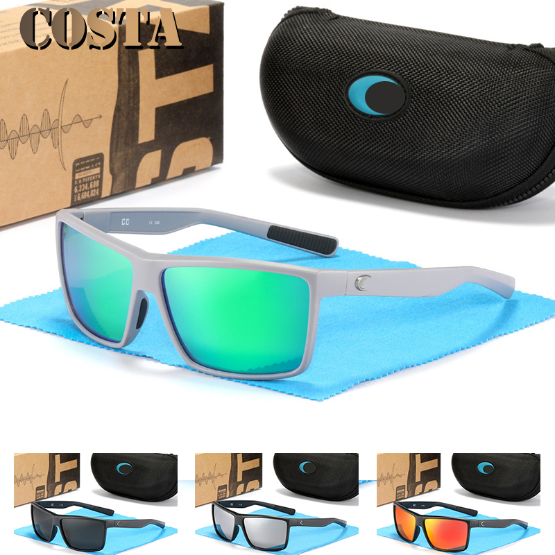 Costas Costas 580P Designer Sunglasses for Men Women Polarized Sunglasses Square Frame TR90 Sports Fishing Goggles 