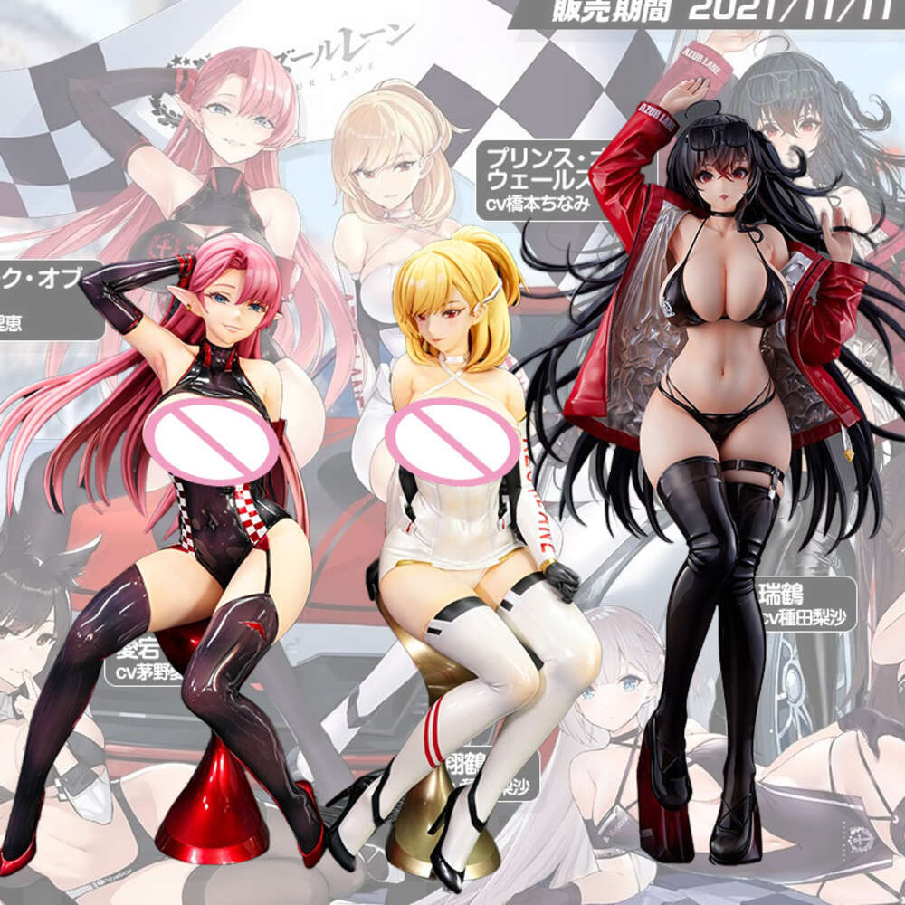 Anime Manga 33cm Azur Lane Japanese Anime Sexy Girl York Prince of Wales PVC Action Figure Adults Collection Model Doll Toys Gifts-image-945426766