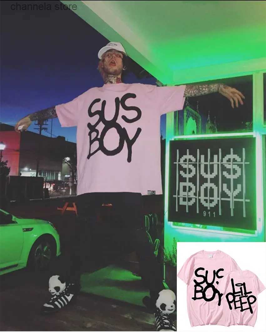 Men's T-Shirts Lil Peep Sus Boy Graphic T Shirt Mens Cool Hip Hop Rapper T-Shirt Men Women Cotton Short Sleeve T Shirts Gothic Streetwear T2-image-946496527