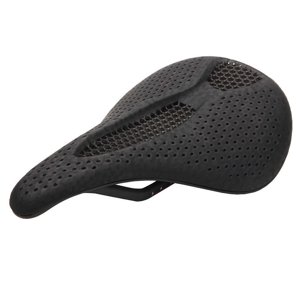 Bike Saddles Bicycle 3D printing carbon fiber road mountain bike saddle cushion 155MM 240227-image-936685022