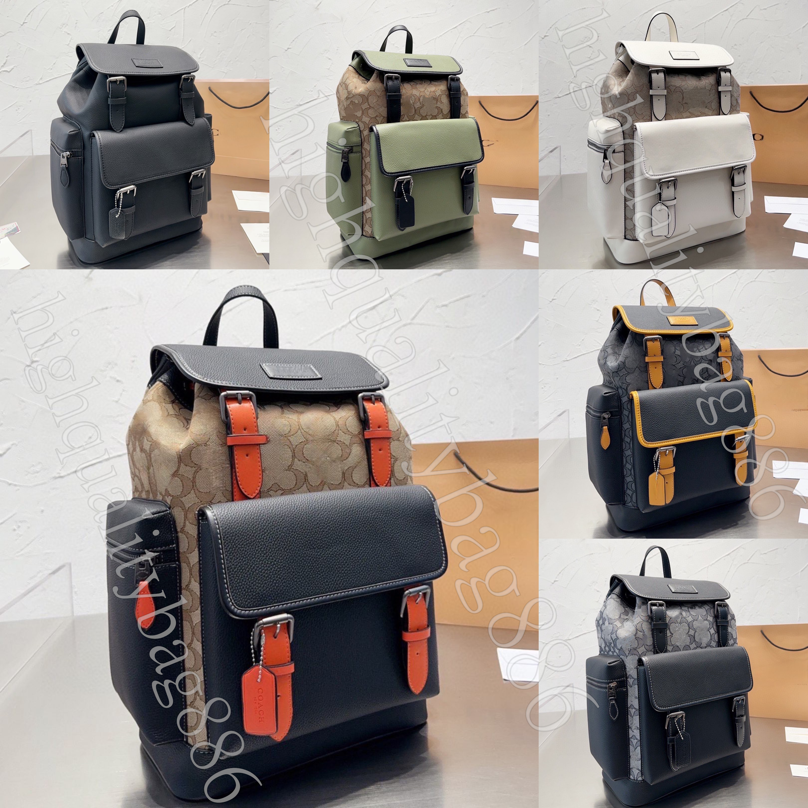 New High quality designer backpack men and women fashion backpack book bag classic old flowers Drawstring clip open and close jacquard leather sc-image-956669773
