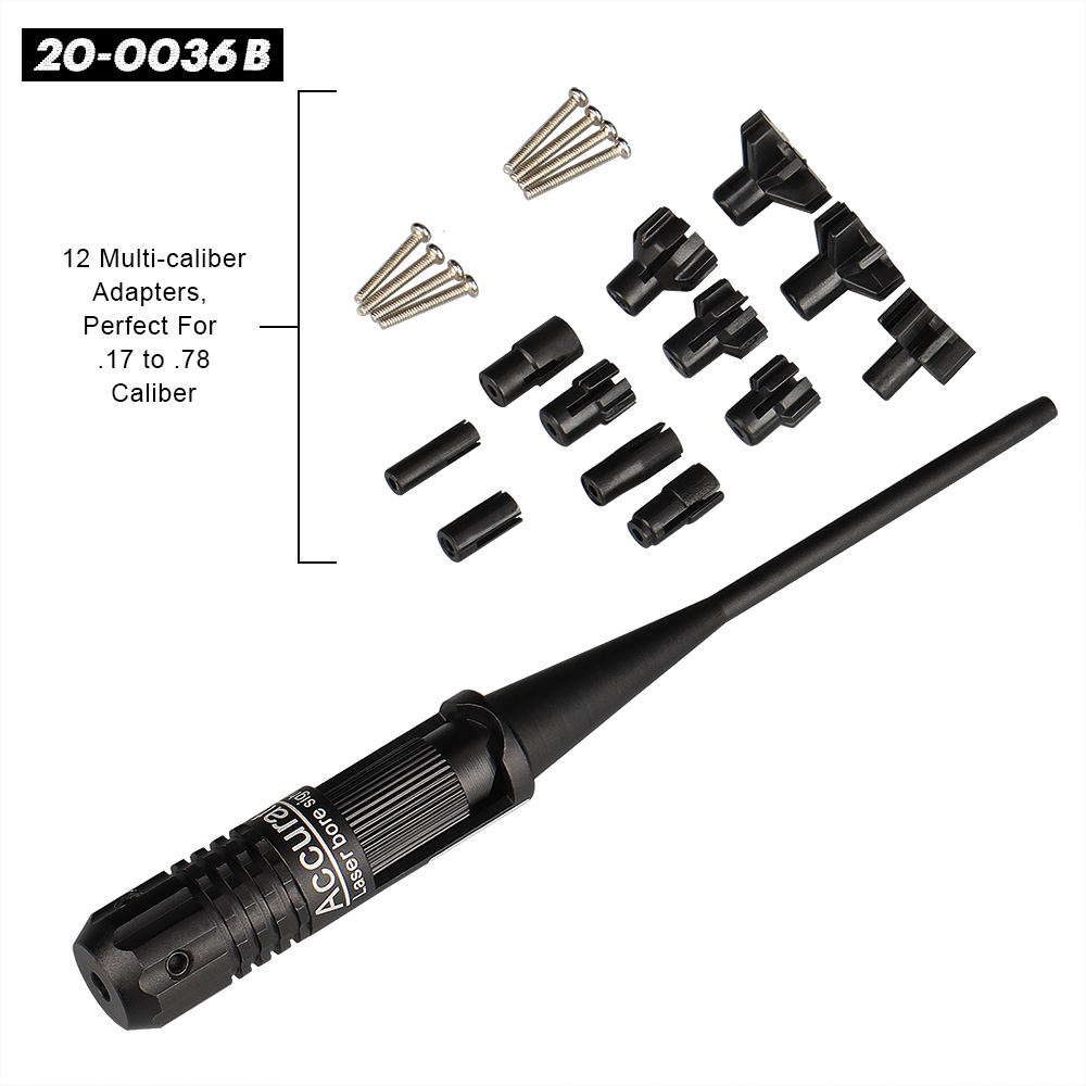 PPT Tactical Laser Bore Sight Collimator Sights Colimador Red Dot Lasers Fits 0.17 to 0.78 Rifles CL20-0036B-image-945953736