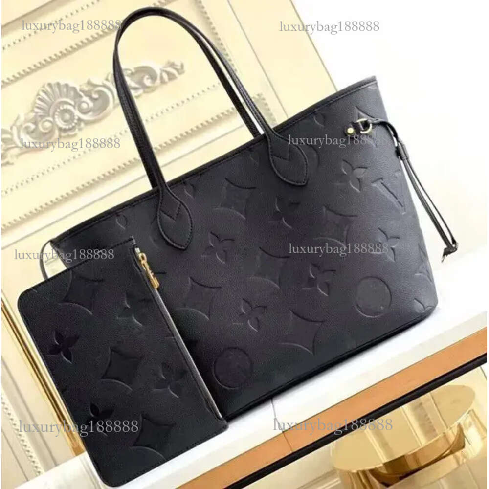 Size 40156/M40995 Designer Naverfull Emed Black Flower Women Handbag Shoulder Bags Fashion Composite Lady Clutch Tote Bag Female Coin Purse Walle-image-954850646