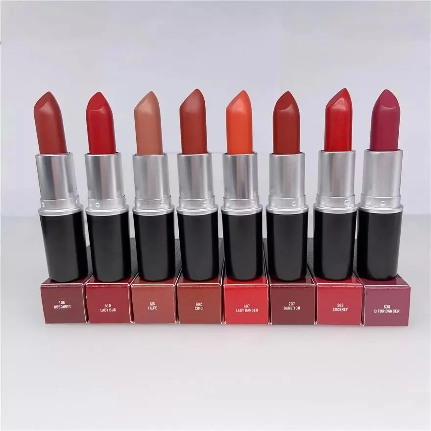 Brand Makeup Matte Lipstick 12 colors PIECE COLLECTION long lasting Lip Stick-image-541852183