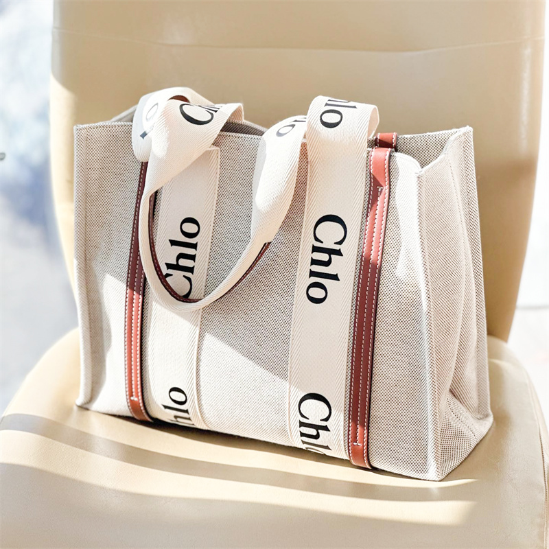 Womens woody Large Canvas Beach shopping bag Luxury Clutch Cross Body handbag 10a designer bag straps mens Purses Shoulder Totes 3size pochette weekender travel bag 