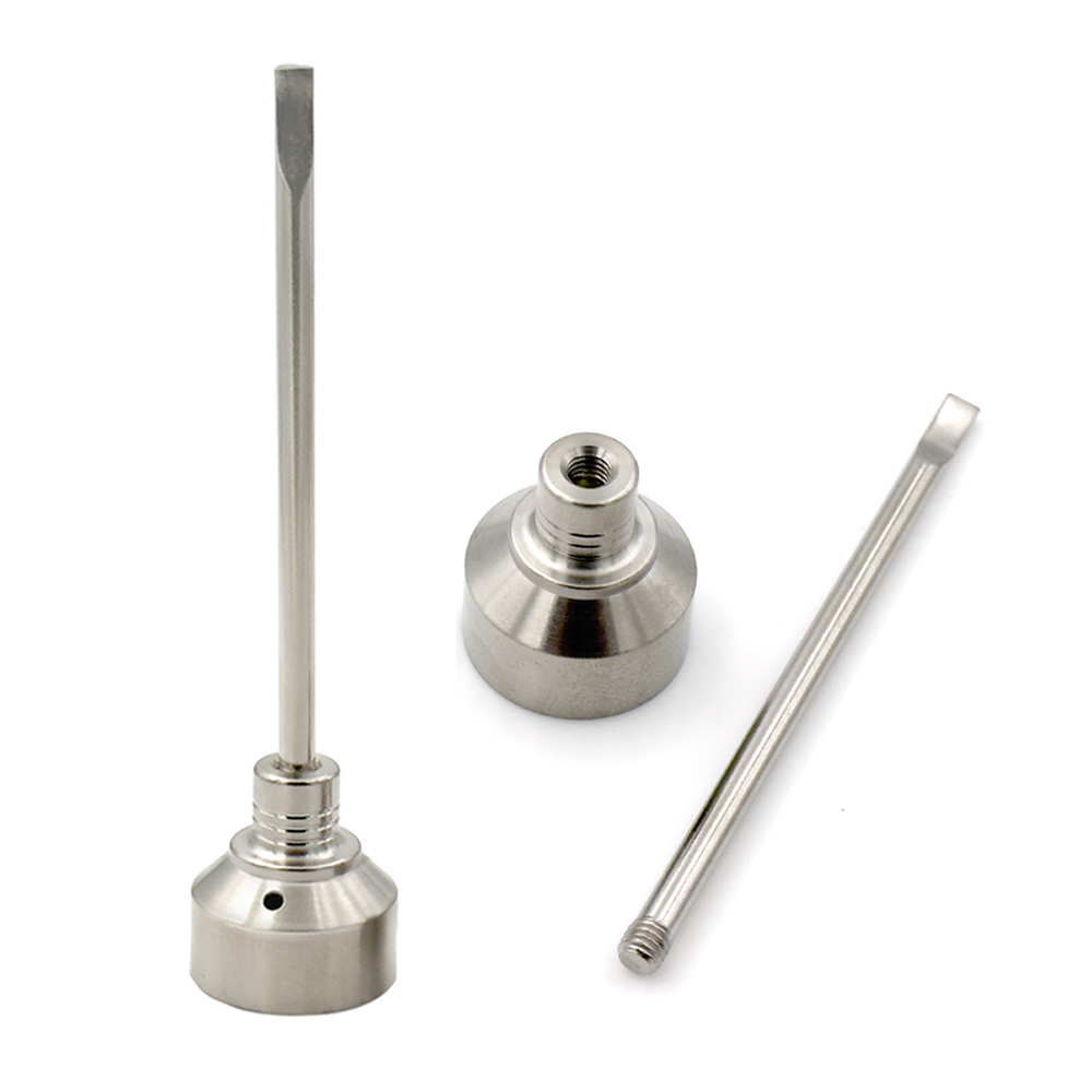Titanium Nail Cap GR2 14mm 18mm Carb Cap with One Angled Hole 89mm Dabber Shisha Water Pipe Accessories-image-1071736500