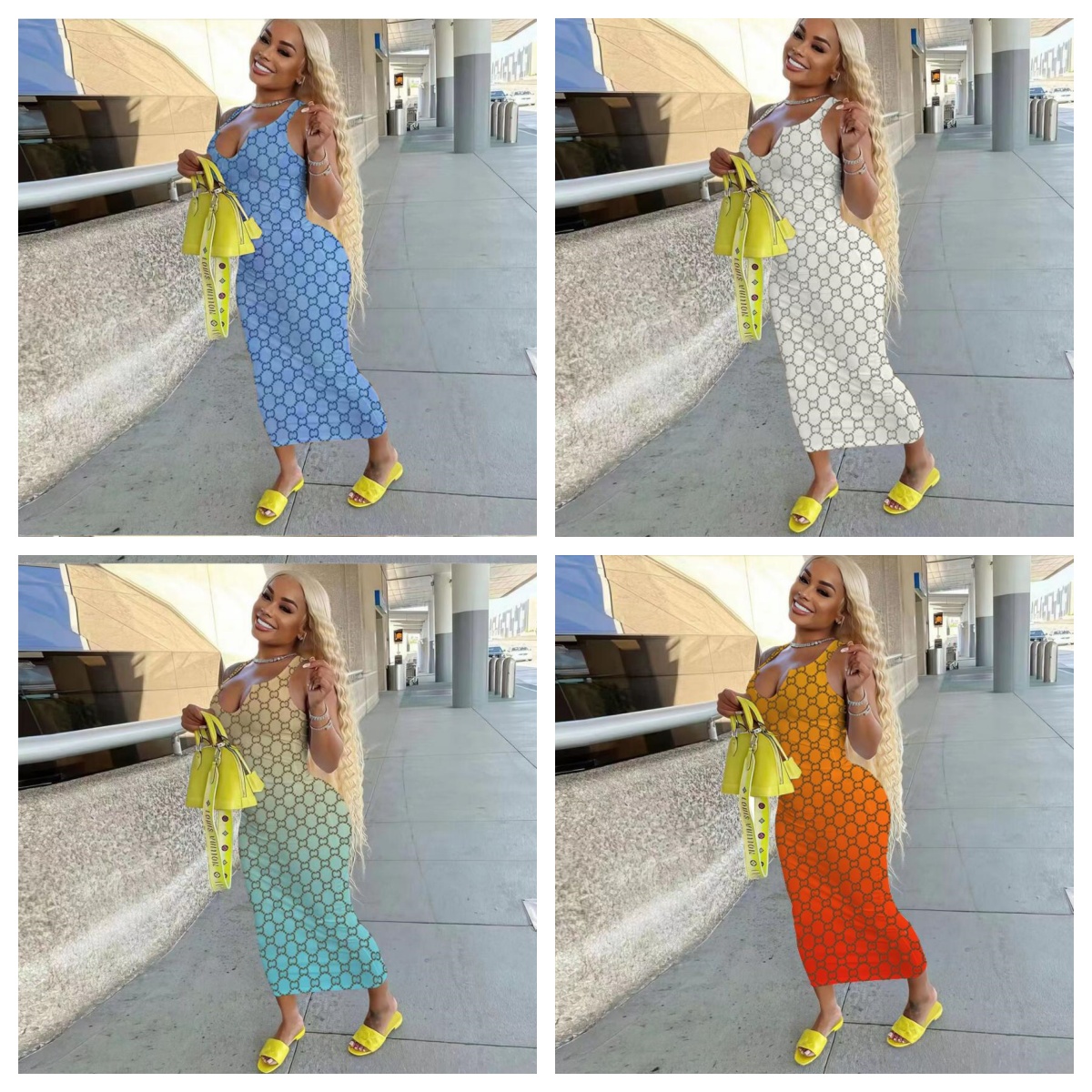 Designer tank top Women summer dresses dresses for woman V neck sexy sleeveless luxury GGity female loose party beach dresses Womens L6-image-946499499
