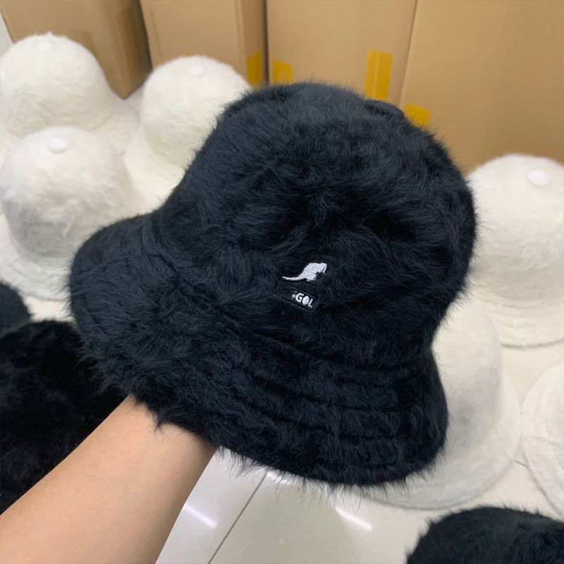 Berets Bucket Hat Womens and Mens Rabbit Warm Autumn Winter Solid Soft Fashion Casual Hats