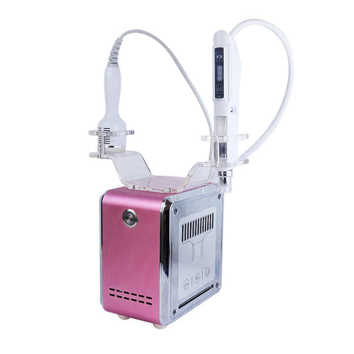 Needle-Free Mesotherapy Micro Particle Jet Skin Smooth Deep Cleansing Moisturizer 2 Handles With Cold Hammer Skin Tightening Whitening Cente