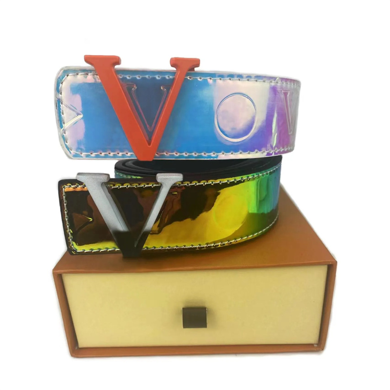 Senior fashion designer women's men's belt smooth buckle section casual business men's design imitation belt 38mm belt box-image-946477435