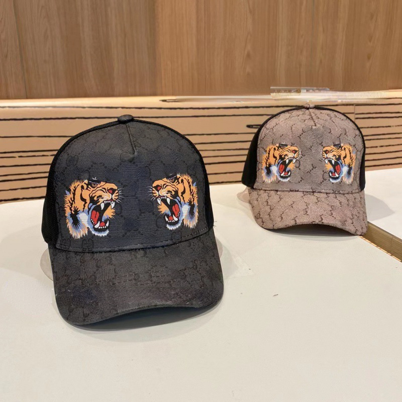 Designer Ball Caps Letter-g Printed Animals Heads Pattern Baseball Cap Unisex Fashion All-matching Presbytery Hat-image-984247344