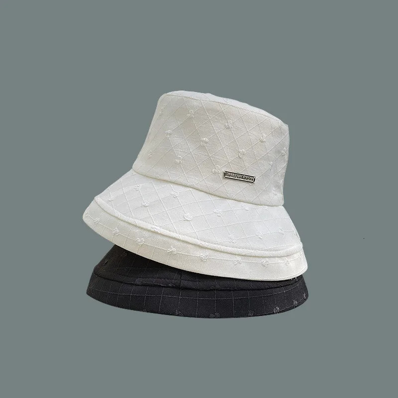 Women Bucket Hats Spring Summer Panama Hat High Quality Sunbonnet Outdoor Beach Fishing Basin Cap Fisherman Cap 240601