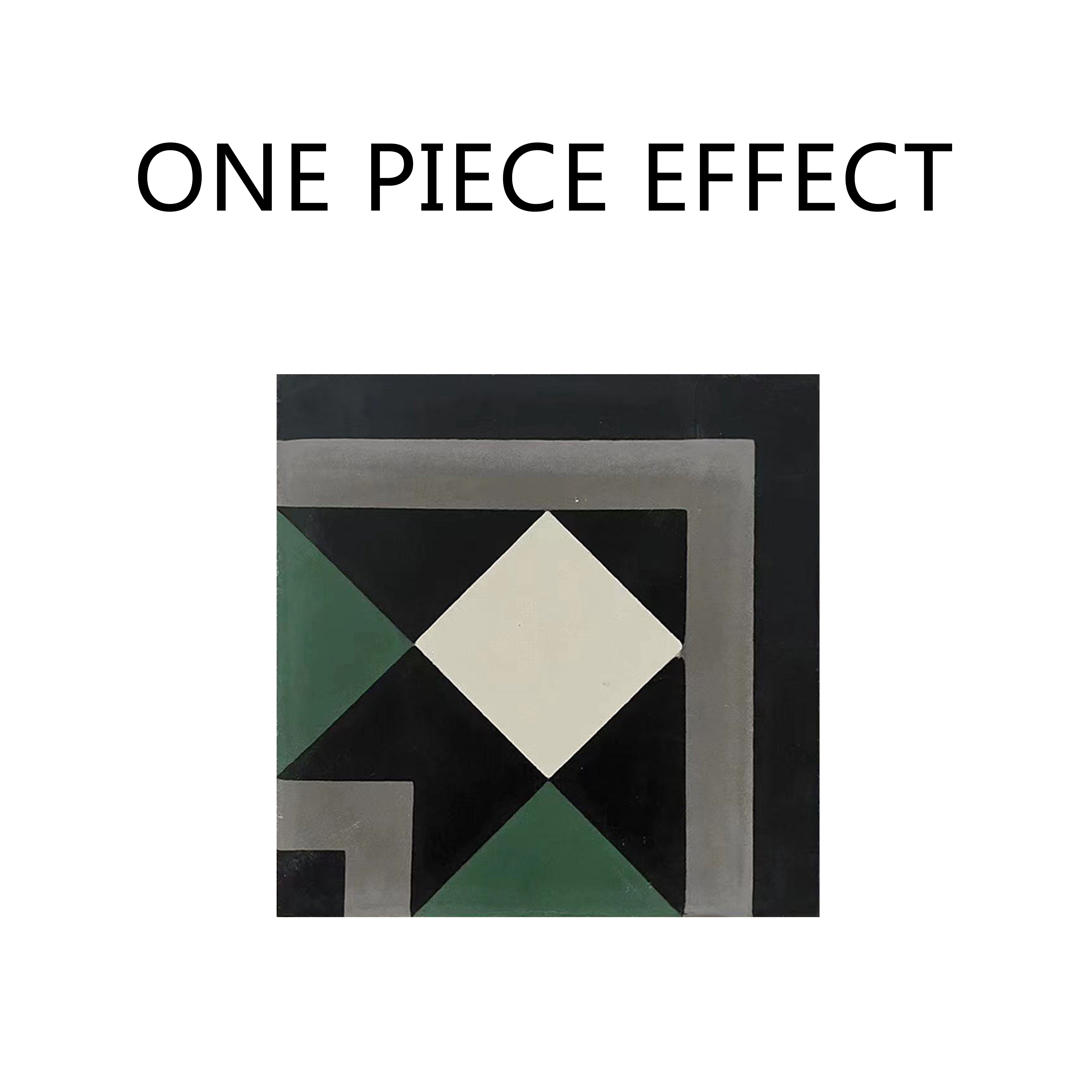Handmade cement tiles do not require firing green and black pattern splicing-image-984161899