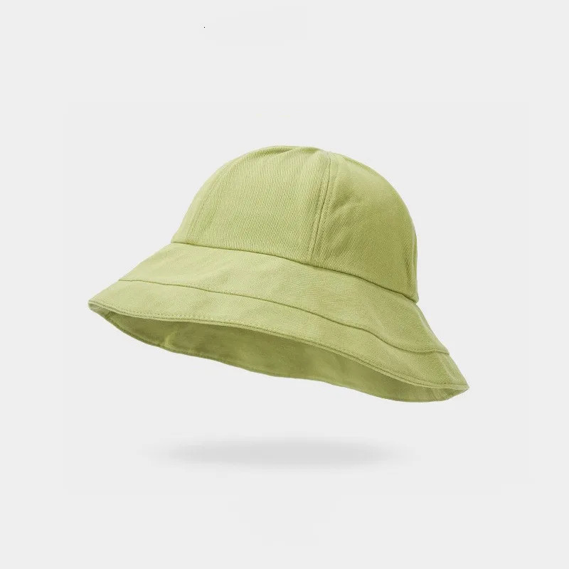 Autumn Womens Panama Bucket Hat Summer Fashion Kpop Bob Cotton Black Beach Sun Hats Foldable Wide Brim Anti-UV Fishing Cap 240601