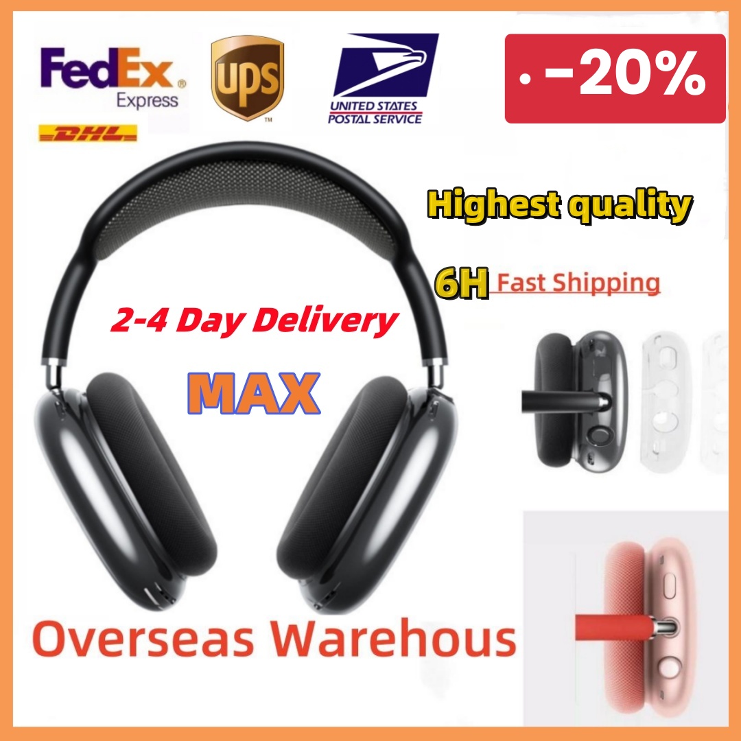 For Airpods Max bluetooth earbuds Headphone Accessories Transparent TPU Solid Silicone Waterproof Protective case AirPod Maxs Headphones Headset cover Case 