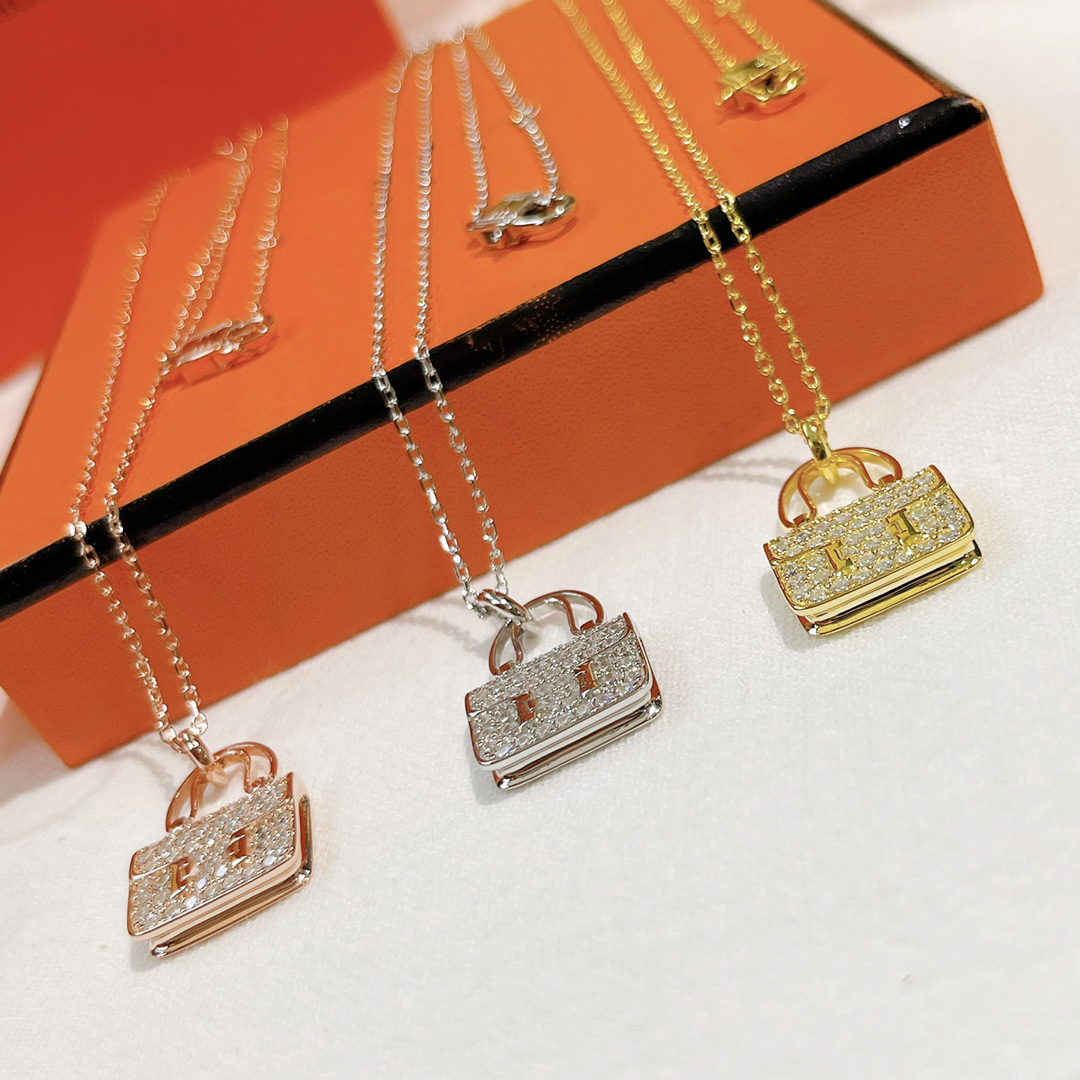 necklace for women designer couple diamond Gold plated 18K T0P Advanced Materials official reproductions luxury diamond brand designer anniversar-image-984598044