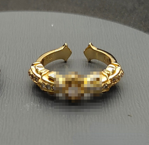 Cross Flower Ring Lovers Retro Europe and The United States Opening New Style-image-985045219