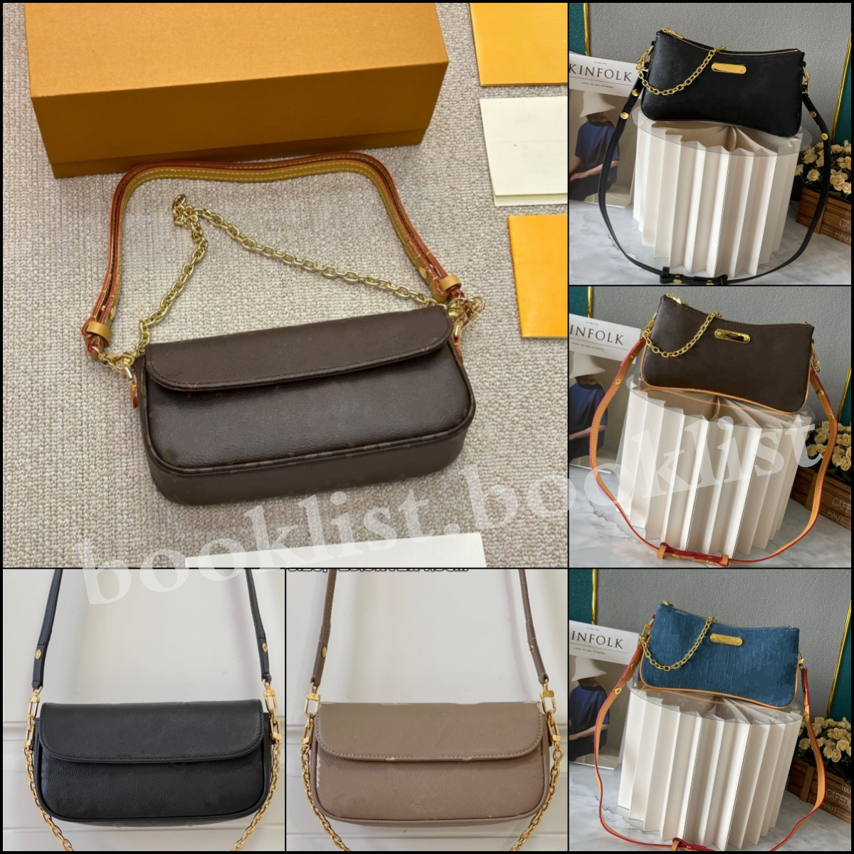 Fashion Designer Bag Women Leather Chain Cross Body Bags Shoulder Bags-image-922715707