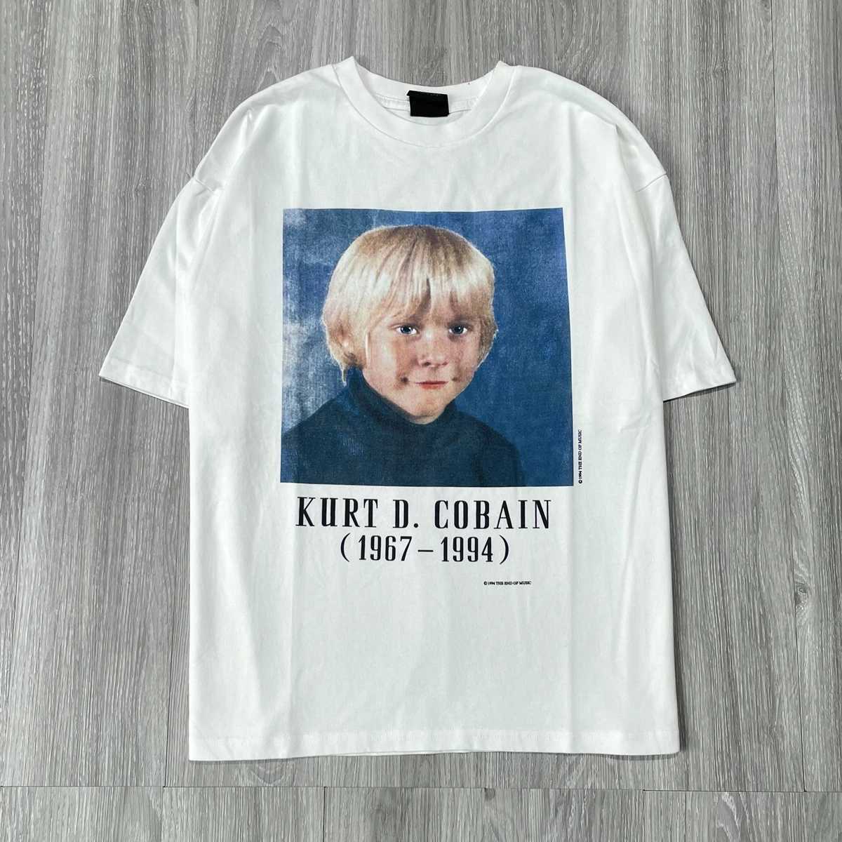 Men's T-Shirts Yao888 KURT COBAIN Graphics Vintage Washed Old Streetwear 100% Cotton Loose Tee Band HipHop Retro Short Sleeve T Shirt For Me-image-984695321