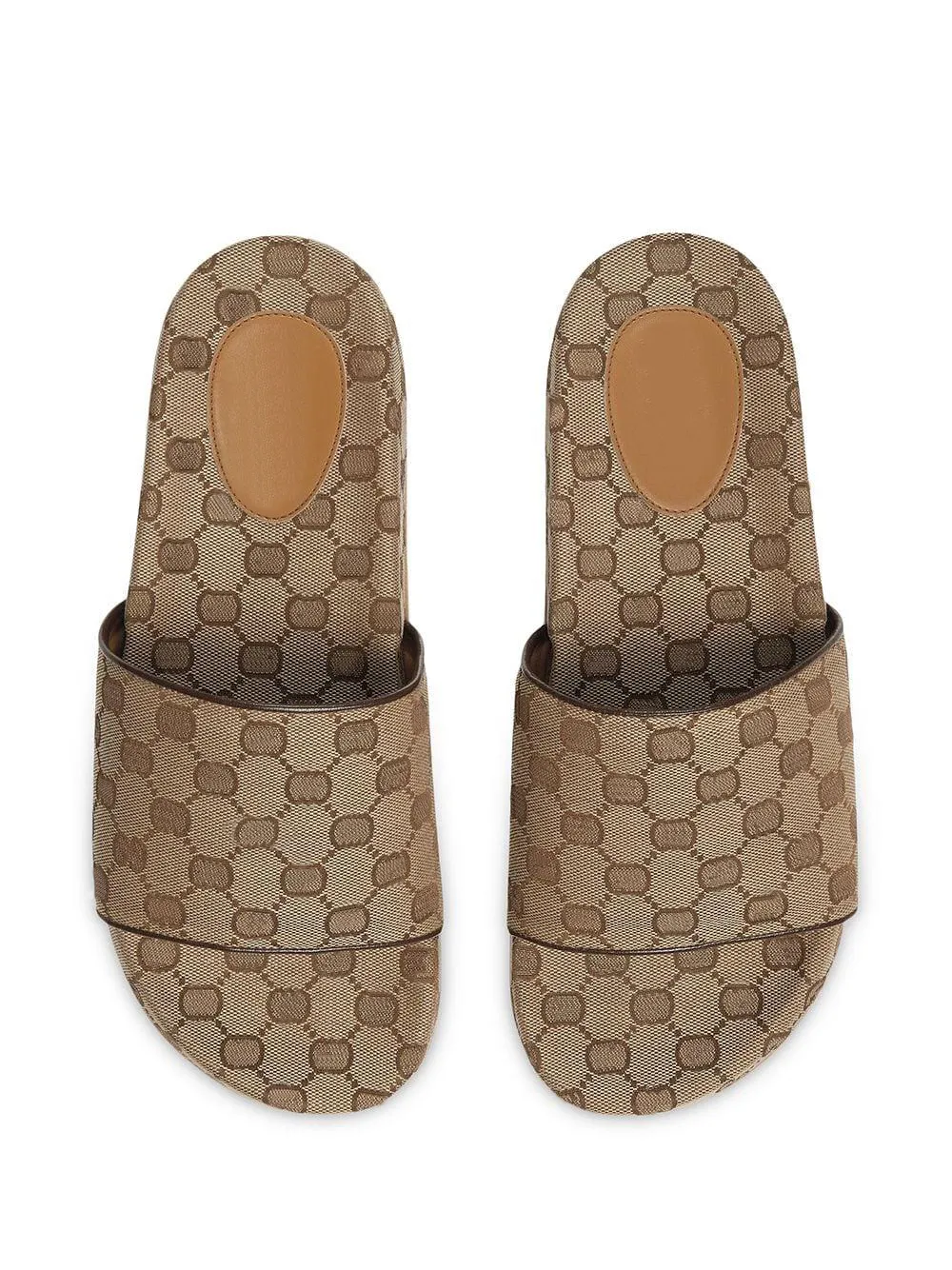 canvas slides fashion slippers sport pool rubber loafers with box and dust bags-image-984996610