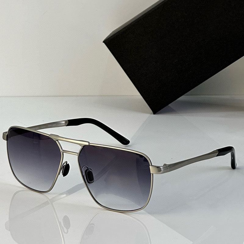 Designer Mens black business sunglasses 8966 latest fashion Mens sunglasses polarized lenses high end glass material UV400 framed lens-image-984963770