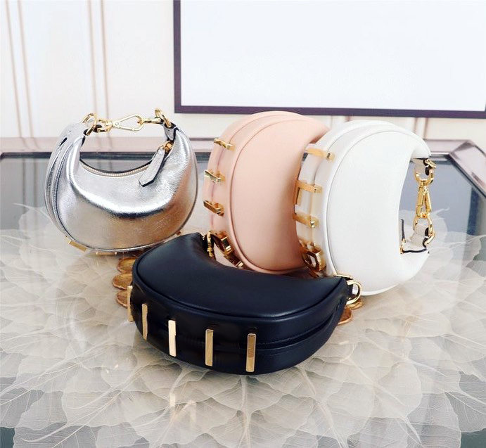 10A quality Luxury Designer graphy leather Evening bags for Womens Cross body Clutch Underarm Bags mens woman fashion tote Crescent Croissant handba