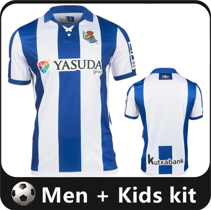Real Sociedad 2024 2025 Soccer Jersey Oyarzabal x Prieto Portu David Sia Football Shirt Take 24 25carlos Fernandez Camiseta de Futbol Men Kit Kid