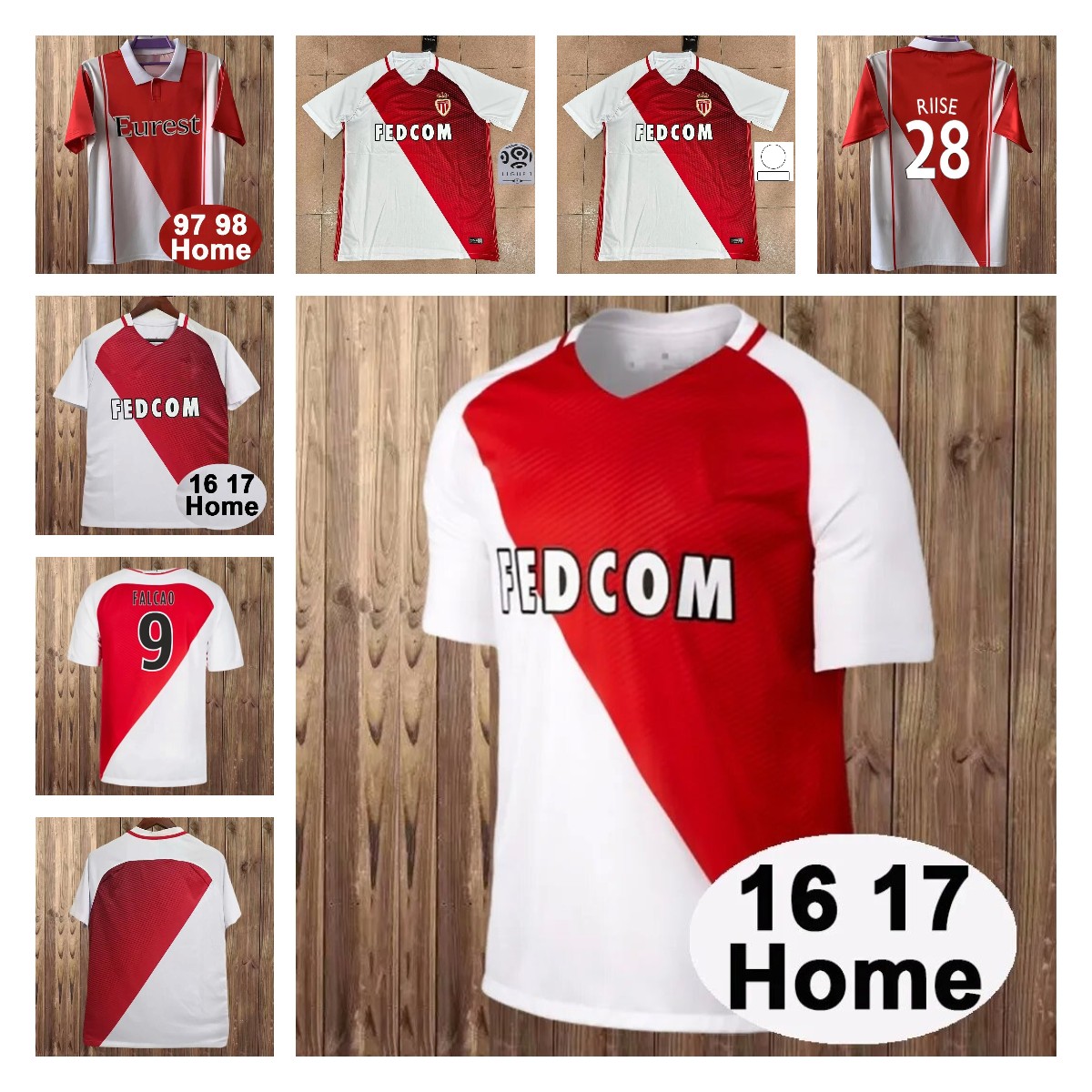 2023 2024 sous le nom de Monaco Black Away Ben Yedder Soccer Jerseys Minamino Boadu Golovin 23 24 Maillot de Foot Balogun Embolo Floage Men Kids